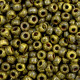 Miyuki rocailles Perlen 6/0 - Opaque picasso dark yellow 6-4519
